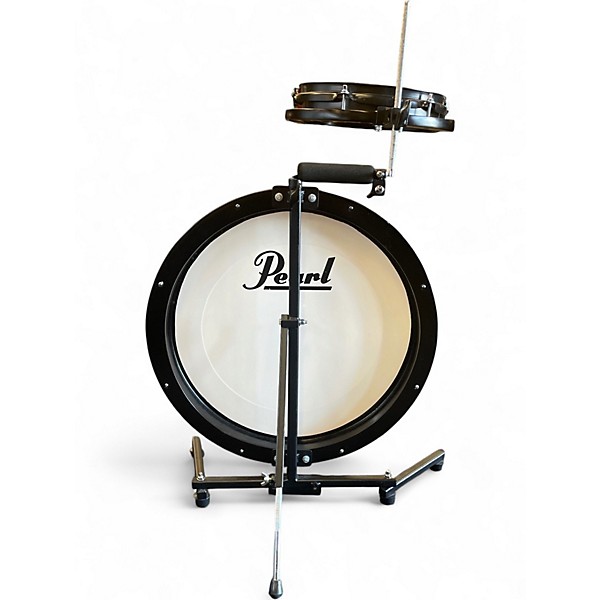 Used Pearl 2 Piece Rhythm Traveler Compact Black Drum Kit