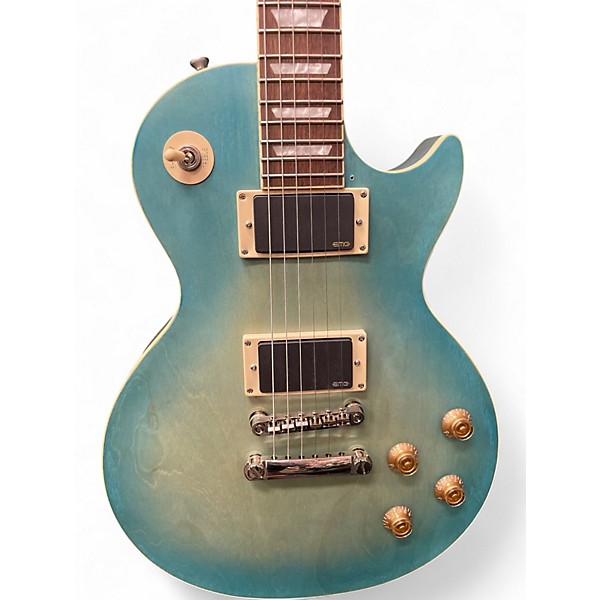 Used Epiphone Les Paul Traditional Pro IV Blue Solid Body Electric Guitar