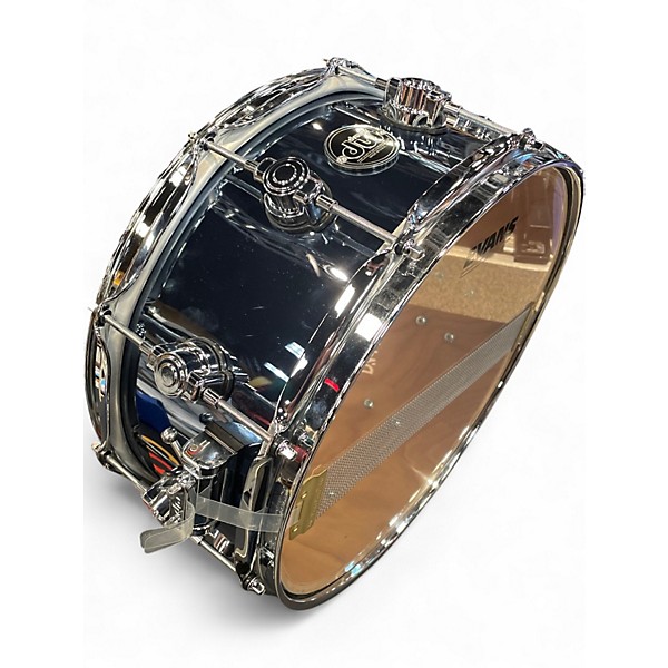 Used DW 6.5X14 Performance Series Snare - Birch METALLIC CHROME Drum