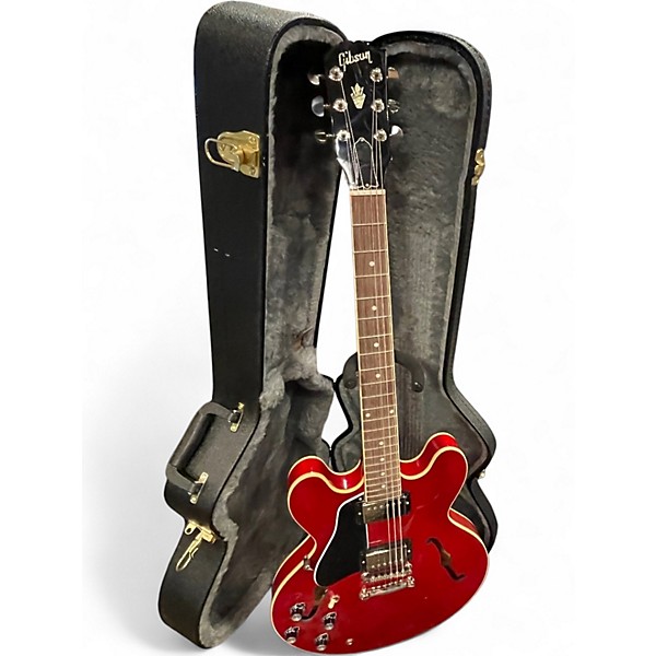 Used Gibson ES335 Cherry Hollow Body Electric Guitar