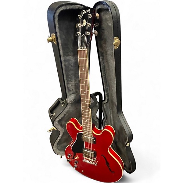 Used Gibson ES335 Cherry Hollow Body Electric Guitar