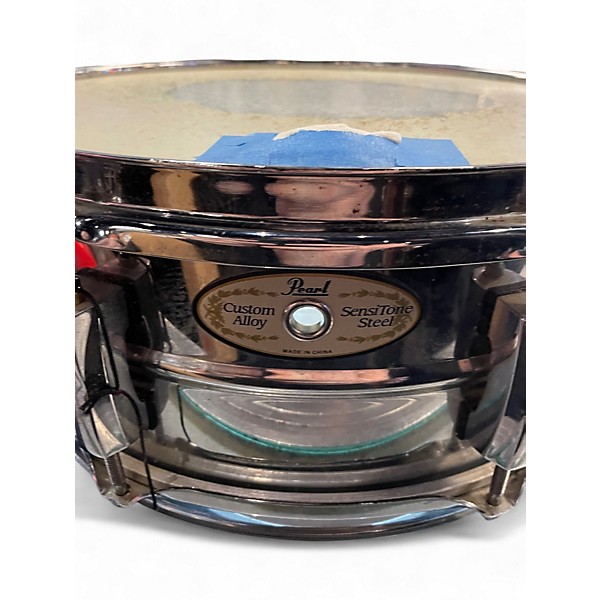 Used Pearl 14X5.5 Sensitone Snare Chrome Drum
