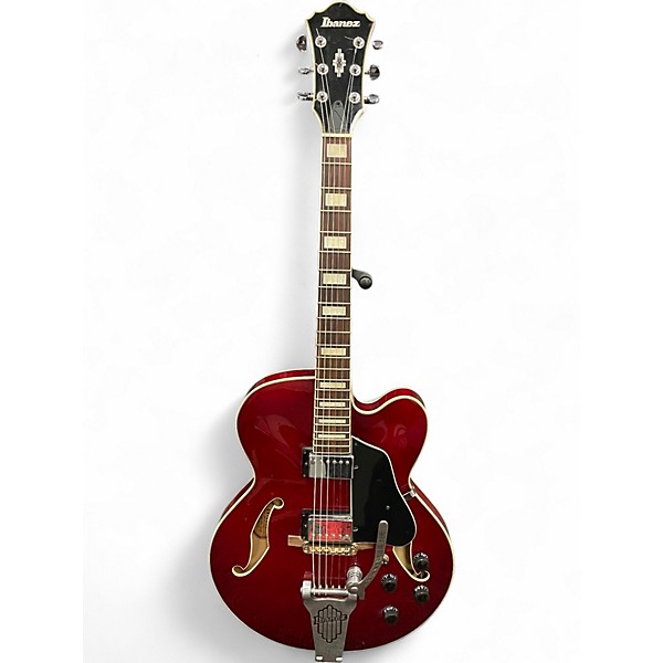 Used Ibanez AFS75T Artcore Candy Apple Red Hollow Body Electric Guitar