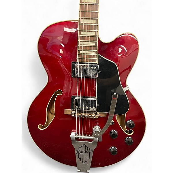 Used Ibanez AFS75T Artcore Candy Apple Red Hollow Body Electric Guitar