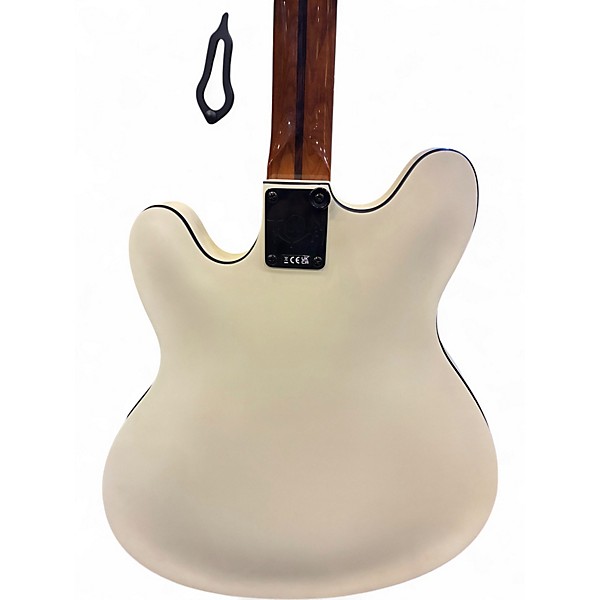 Used Fender TOM DELONGE STARCASTER WHITE Hollow Body Electric Guitar