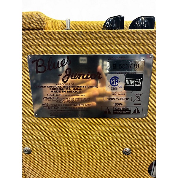 Used Fender Blues Junior 15W 1x12 LE TWEED Tube Guitar Combo Amp