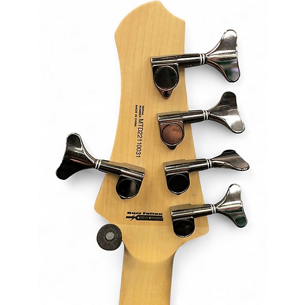 Used Kingston CRB5 2 Tone Sunburst Electric Bass Guitar