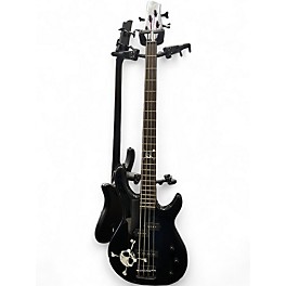 Used Squier MB4 Skull & Crossbones Black Electric Bass Guitar