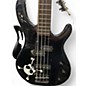 Used Squier MB4 Skull & Crossbones Black Electric Bass Guitar