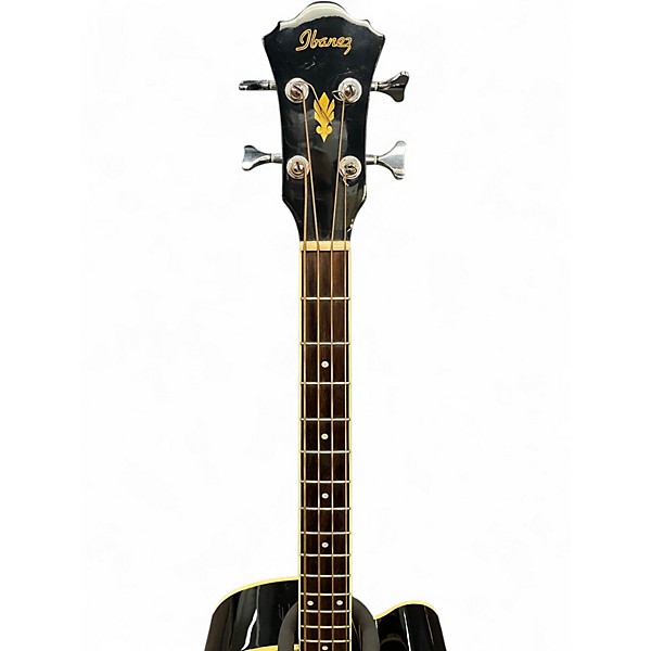 Used Ibanez AEB5E Black Acoustic Bass Guitar