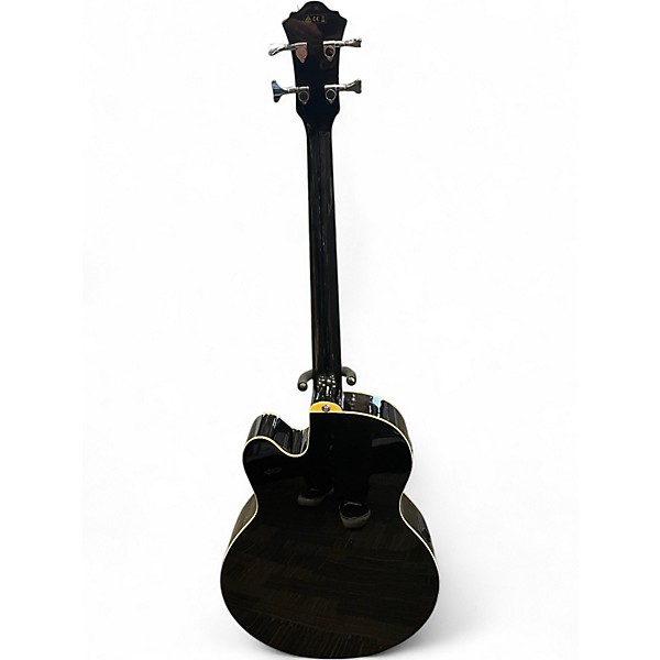 Used Ibanez AEB5E Black Acoustic Bass Guitar