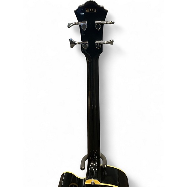 Used Ibanez AEB5E Black Acoustic Bass Guitar
