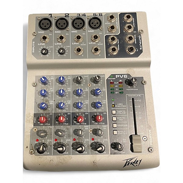 Used Peavey PV6 Unpowered Mixer