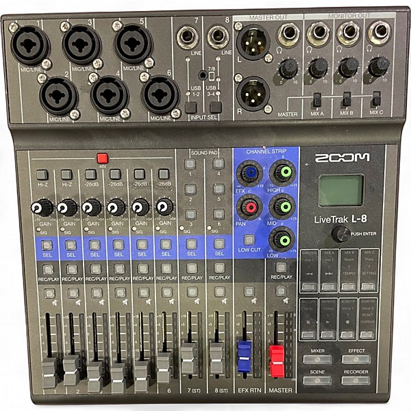 Used Zoom LIVETRACK L-8 Unpowered Mixer