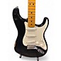 Used Fender custom shop jimi hendrix voodoo child Black Solid Body Electric Guitar
