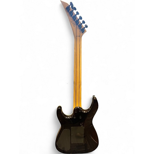 Used Jackson PRO PLUS DINKY DKAQ Trans Black Solid Body Electric Guitar