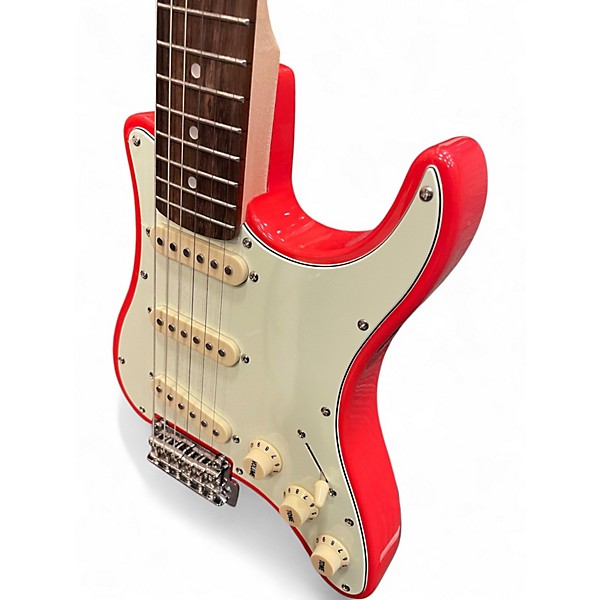 Used Traveler Guitar Travelcaster Deluxe Red Solid Body Electric Guitar