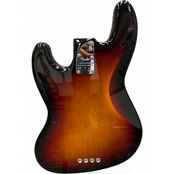 Used Fender American Professional II Jazz Bass Sunburst Electric Bass Guitar