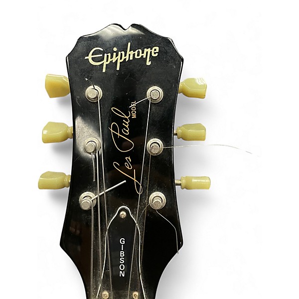 Used Epiphone LES PAUL GIBSON Black Solid Body Electric Guitar