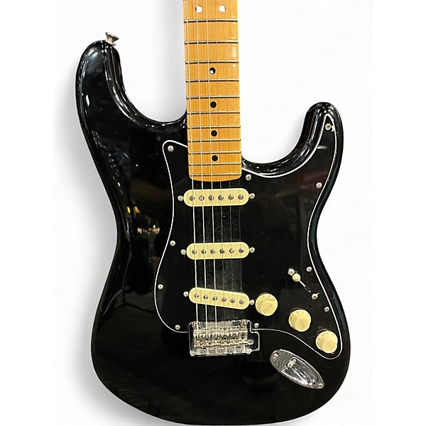 Used Fender Player Stratocaster Black Solid Body Electric Guitar