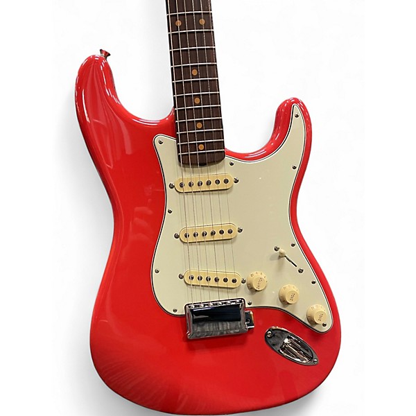 Used 2023 Fender American Vintage II 1961 Stratocaster Fiesta Red Solid Body Electric Guitar