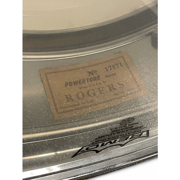 Vintage 1960s Rogers 14in Powertone Snare Chrome Drum