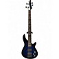Used Schecter Guitar Research Omen Elite 5 See Thru Blue Burst Electric Bass Guitar thumbnail