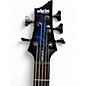 Used Schecter Guitar Research Omen Elite 5 See Thru Blue Burst Electric Bass Guitar