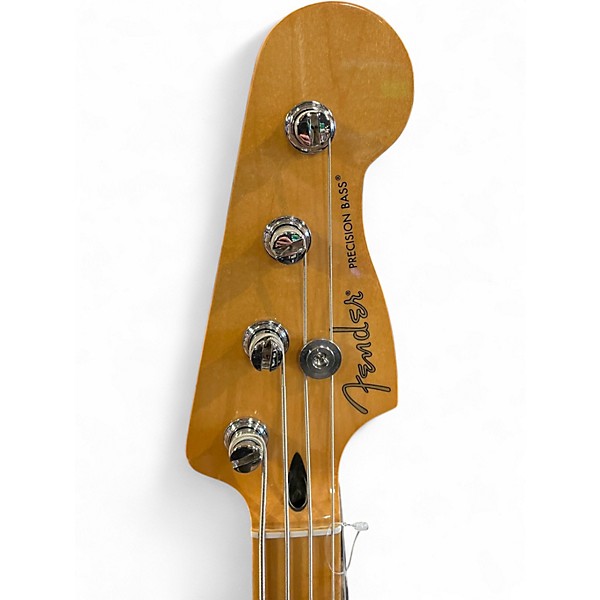 Used Fender Player Precision Bass Black Electric Bass Guitar