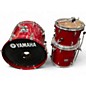 Used Yamaha 3 Piece Stage Custom Candy Apple Red Drum Kit thumbnail