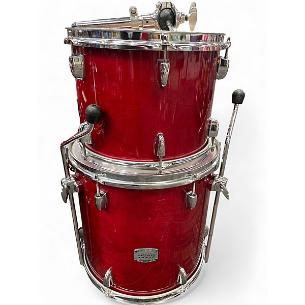 Used Yamaha 3 Piece Stage Custom Candy Apple Red Drum Kit