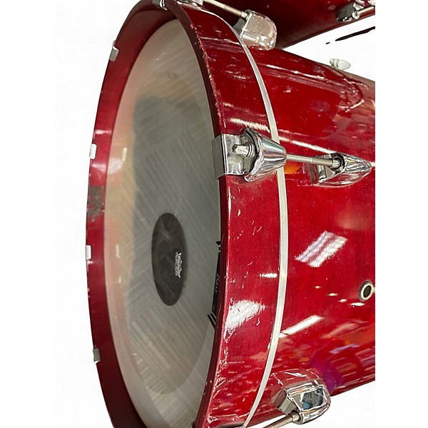 Used Yamaha 3 Piece Stage Custom Candy Apple Red Drum Kit