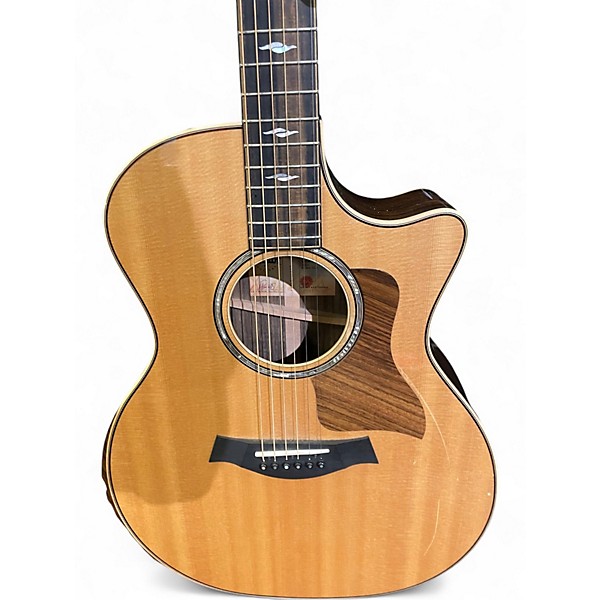 Used Taylor 814CE DLX Natural Acoustic Electric Guitar