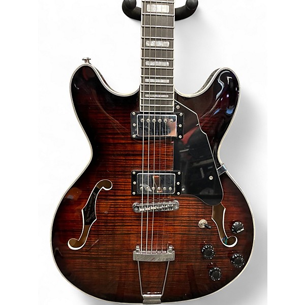 Used Grote semi hollow 335 style cherry burst  Hollow Body Electric Guitar