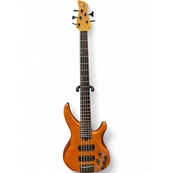 Used Yamaha TRBX605FM MATTE AMBER Electric Bass Guitar