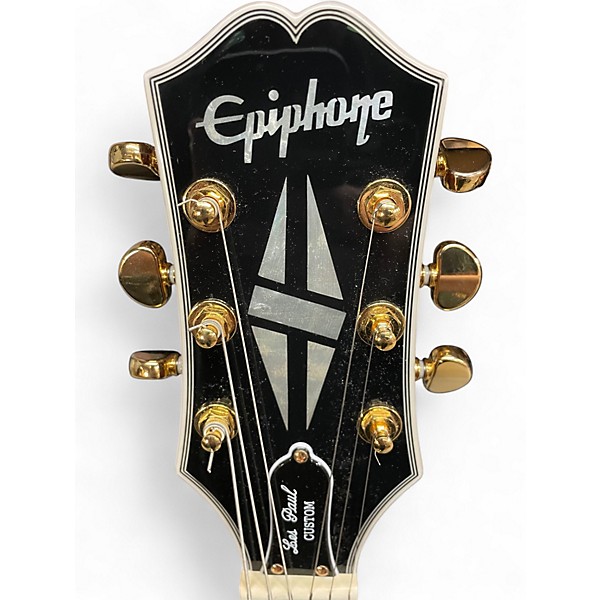 Used Epiphone LES PAUL CUSTOM PLUS TOP 2 Color Sunburst Solid Body Electric Guitar