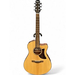Used Ibanez AAM300CE Natural Acoustic Electric Guitar