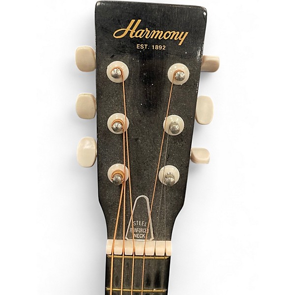 Used Harmony H5401 2 Color Sunburst Acoustic Guitar