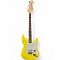 Used Fender Tom Delonge Signature Stratocaster Graffiti Yellow Solid Body Electric Guitar thumbnail