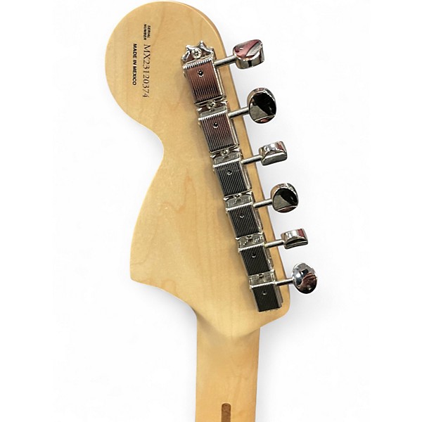 Used Fender Tom Delonge Signature Stratocaster Graffiti Yellow Solid Body Electric Guitar