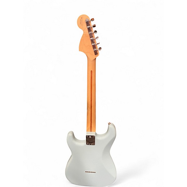 Used Fender Tom Delonge Signature Stratocaster Daphne Blue Solid Body Electric Guitar