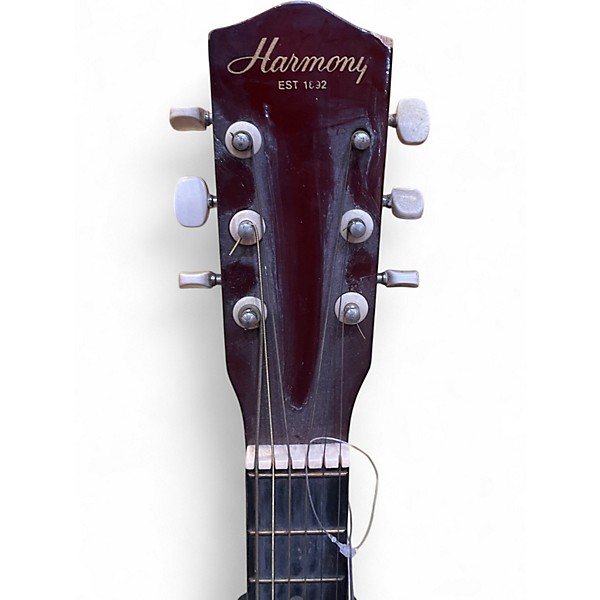 Used Harmony H0401P 2 Color Sunburst Acoustic Guitar