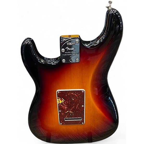 Used Fender American Professional II Telecaster 3 Tone Sunburst Solid Body Electric Guitar
