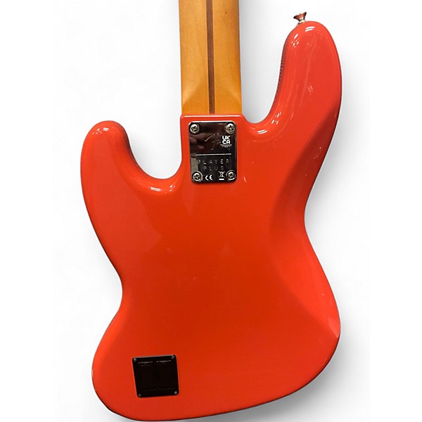 Used Fender Player Plus Jazz Bass V Fiesta Red Electric Bass Guitar