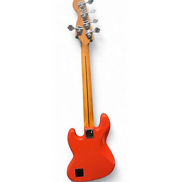 Used Fender Player Plus Jazz Bass V Fiesta Red Electric Bass Guitar