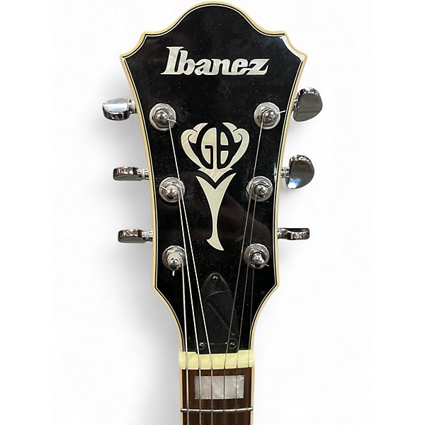 Used Ibanez GB10EM Amber Hollow Body Electric Guitar