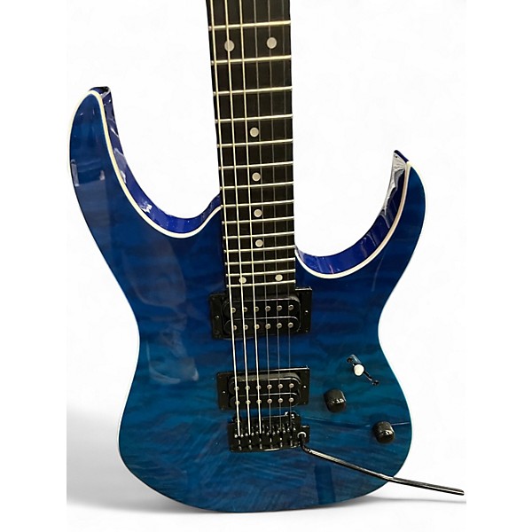 Used Ibanez GRG120QASP BLUE GRADIENT Solid Body Electric Guitar