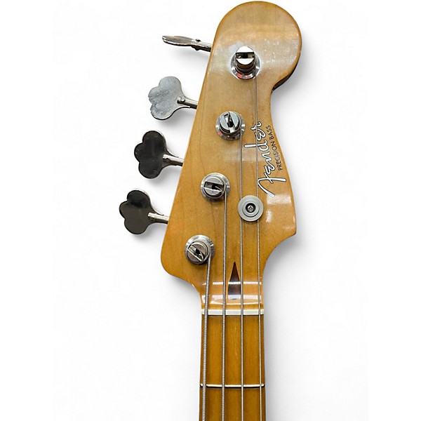 Used 2018 Fender Road Worn 1950S Precision Bass Vintage Yellow Electric Bass Guitar