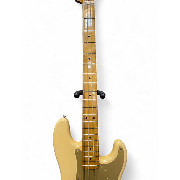 Used 2018 Fender Road Worn 1950S Precision Bass Vintage Yellow Electric Bass Guitar
