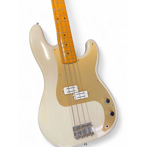 Used 2018 Fender Road Worn 1950S Precision Bass Vintage Blonde Electric Bass Guitar